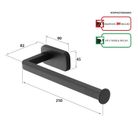 portasalviette-cubik-25cm-inox-nero