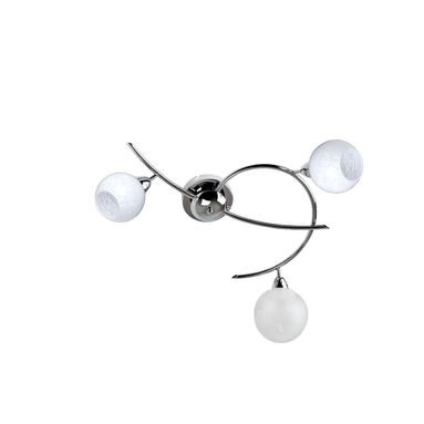 PLAFONIERA BOLLE 3 LUCI E14 52X73XH15CM CROMO CON