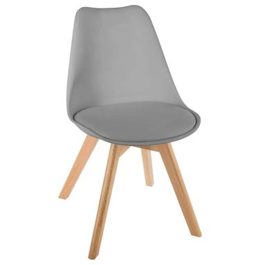 SEDIA BAYA 48X55XH81CM GRIGA IN PP CON SEDUTA IN E