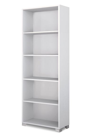 LIBRERIA A GIORNO H190 L70 KIT 70X29XH190CM STRUTTURA BIANCO FIAMMATO FRONTALE