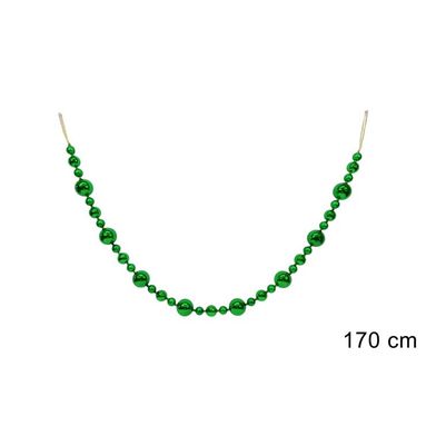 GHIRLANDA SFERE NATALIZIE 170CM VERDE