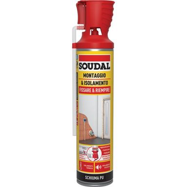 SCHIUMA POLIURETANICA MONTAGGIO-ISOLAMENTO 600ML.
