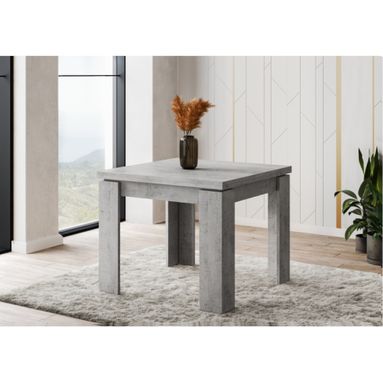 TAVOLO ULRICH A LIBRO 90/180X90XH78.5CM CEMENTO