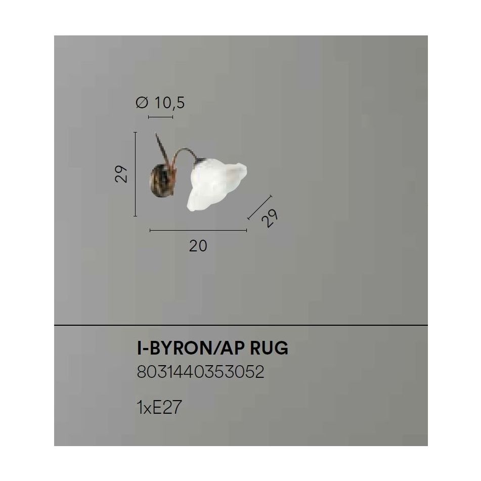 applique-byron-e27-h29cm-ruggine