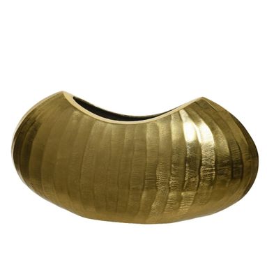 VASO IN ALLUMINIO DORATO 40CM CON INTAGLI