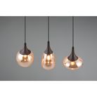 lampadario-3xe14-lumina-60cm-nero-slash-vetri-ambra