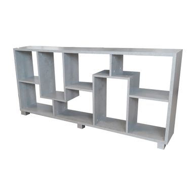 LIBRERIA REVERSIBILE ZIG ZAG 74X25XH156 CEMENTO