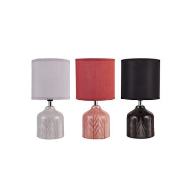 LAMPADA CERAMICA D.14XH27CM BIANCA/NERA/ROSSA.