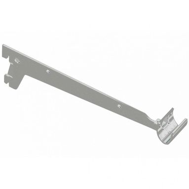 MENSOLA A 2 GANCI 33CM ALLUMINIO BIANCO PER TUBO O