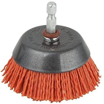 SPAZZOLA NYLON A TAZZA D.65MM ATTACCO ESAGONALE