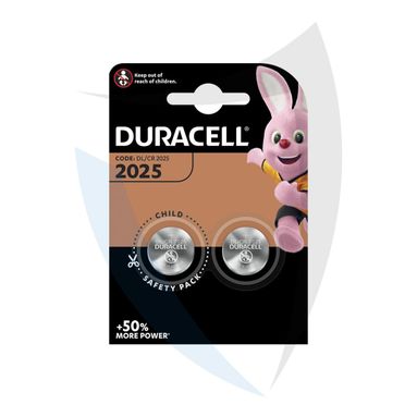 PILA A BOTTONE 3V DURACELL 2025 2PZ FOTOGRAFIA