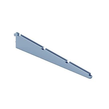 MENSOLA A 2 GANCI 32CM ALLUMINIO BIANCO PER RIPIAN
