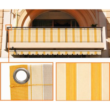 TELO ANTISGUARDO 75X500CM GIALLO/BIANCO