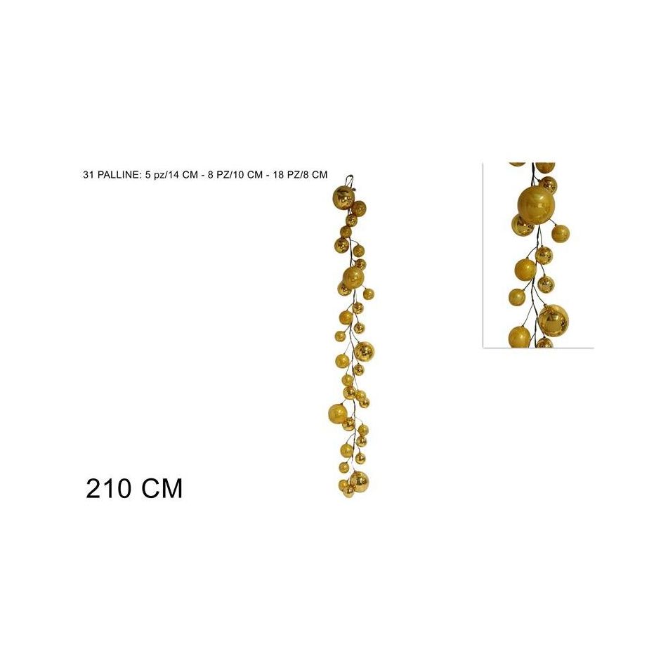 ghirlanda-31-palline-210cm-oro