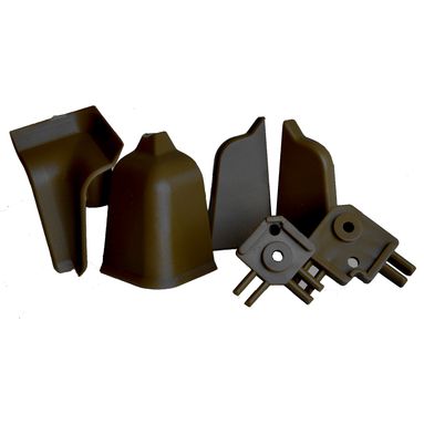 ACCESSORI MARRONE SCURO PER ALZATINA TRAPEZOIDALE