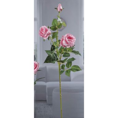 ROSA 108CM CON 2 FIORI E 1 BOCCIOLO IN 4 COLORI