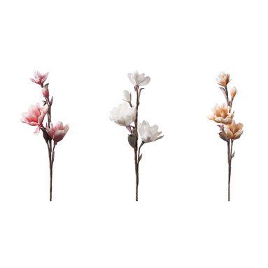 RAMOSCELLO 98CM CON 3 FIORI E 1 BOCCIOLO IN 3 COLO