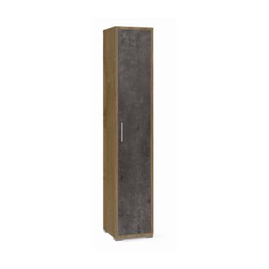 COLONNA 1 ANTA 39X41XH199CM STRUTTURA NOCE STELVIO FRONTALE OSSIDO NERO