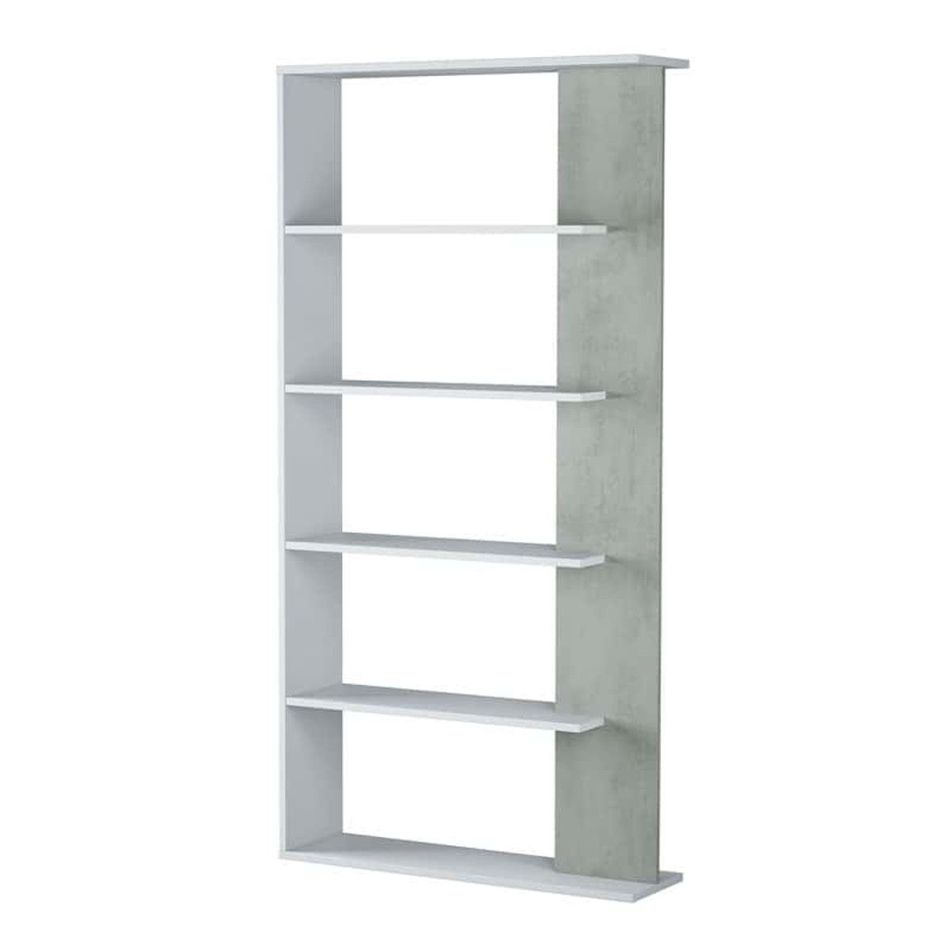 libreria-alida-90x25xh180cm-5-ripiani-bianca-artik