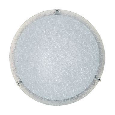 PLAFONIERA GAIA E27 D.30CM BIANCA IN RILIEVO