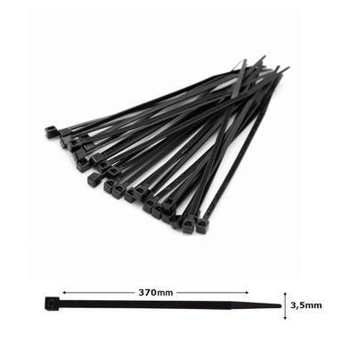 FASCETTE NERE 370X3,5MM 100 PZ