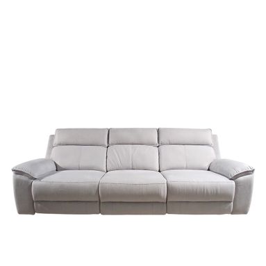 DIVANO RECLINER JASON 3P 277X98XH101CM GHIACCIO