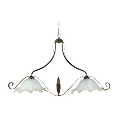 LAMPADARIO AURORA 2XE27 85X56XH120CM MARRONE