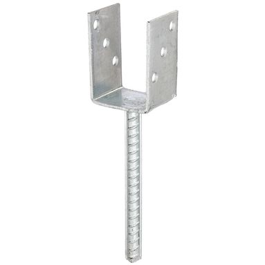 STAFFA PORTAPALO AD U 71X60X104MM CON ANCORAGGIO