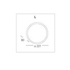 plafoniera-led-ever-grigia-20w-d-dot-22cm-4000k-ip65