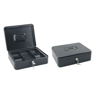 CASSETTA PORTAVALORI COLORE NERO CM 13X24X9H