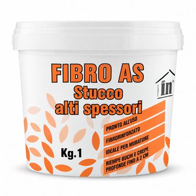 STUCCO IN PASTA FIBRO AS 1KG FIBRORINFORZATO