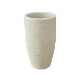 PORTAVASO TRONCO CONICO RIGATO SHABBY D.40XH70CM G