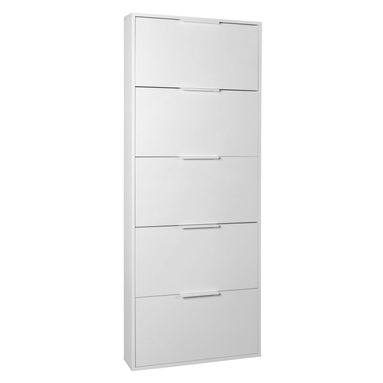 SCARPIERA FACILE 5 RIBALTE 65X15XH164CM BIANCA