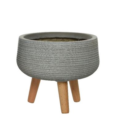 FIORIERA LIAM IN ARGILLA D.28XH14CM TORTORA CON PI