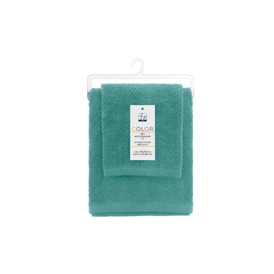 set-asciugamani-color-verde
