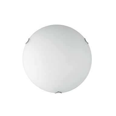 PLAFONIERA OBLO 3XE27 D.40XH9,4CM BIANCA SATINATA