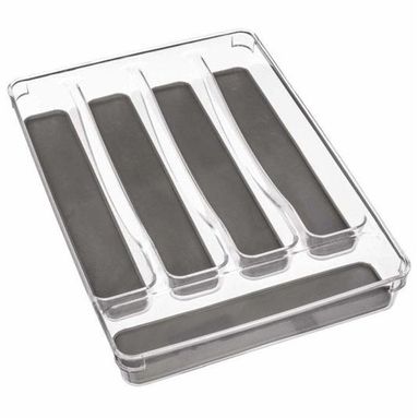 PORTAPOSATE TRASPARENTE 33X24XH5CM CON 5 SCOMPARTI