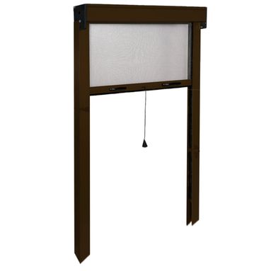 ZANZARIERA SOTTILE VERTICALE 140XH240CM MARRONE