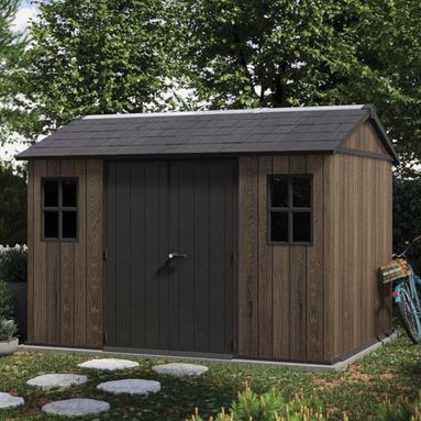 KETER CASETTA DA GIARDINO APEX 7511/1175 SIGNATURE WALNUT - DOPPIA OPZIONE MONTAGGIO