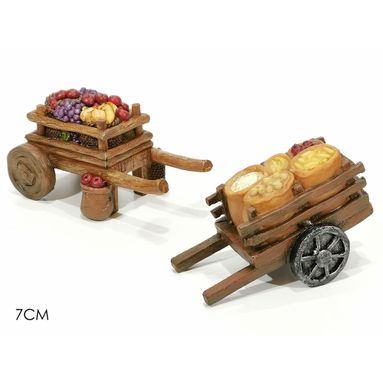 CARRETTO CON FRUTTA H7CM IN 2 MODELLI.