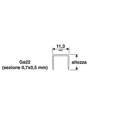 PUNTI 11.3X6MM 1000PZ