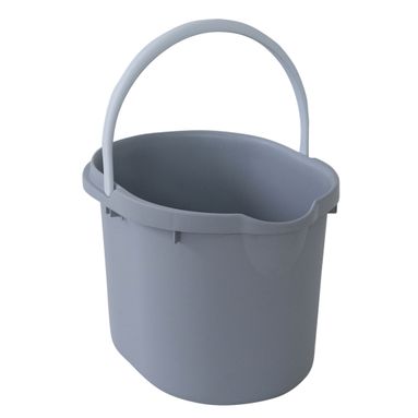 SECCHIO OVALE 15L 39X28XH26CM GRIGIO