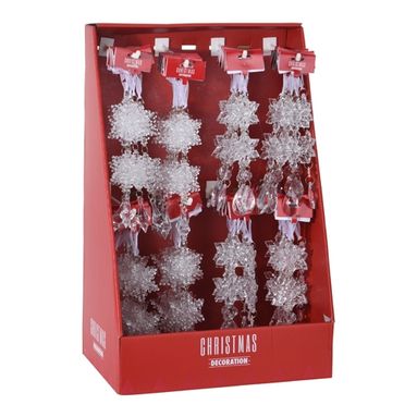 APPENDINO CON FIOCCHI DI NEVE 18CM IN 2 MODELLI.