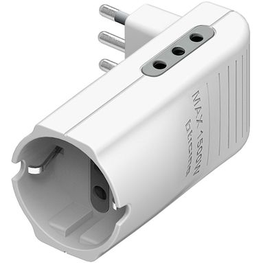 ADATTATORE TRIPLO CORNER 10A BIANCO