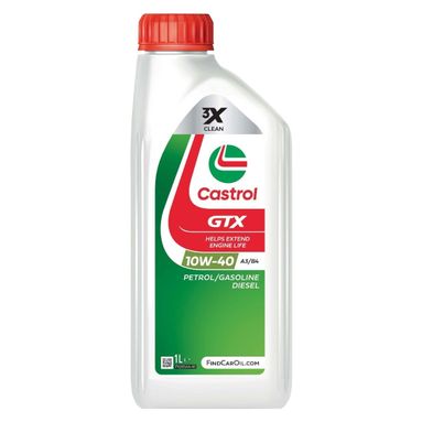 OLIO MOTORE CASTROL GTX 10W40 1L A3/B4 3X CLEAN.