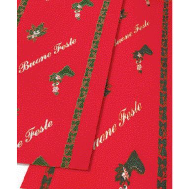 PASSATOIA NATALIZIA ROSSO H.100 BUONE FESTE