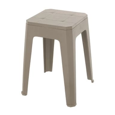 SGABELLO IN POLIPROPILENE 28X28XH46CM TORTORA.