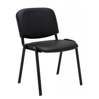 POLTRONA VISITATORE HOOVER IN PVC COLORE NERO