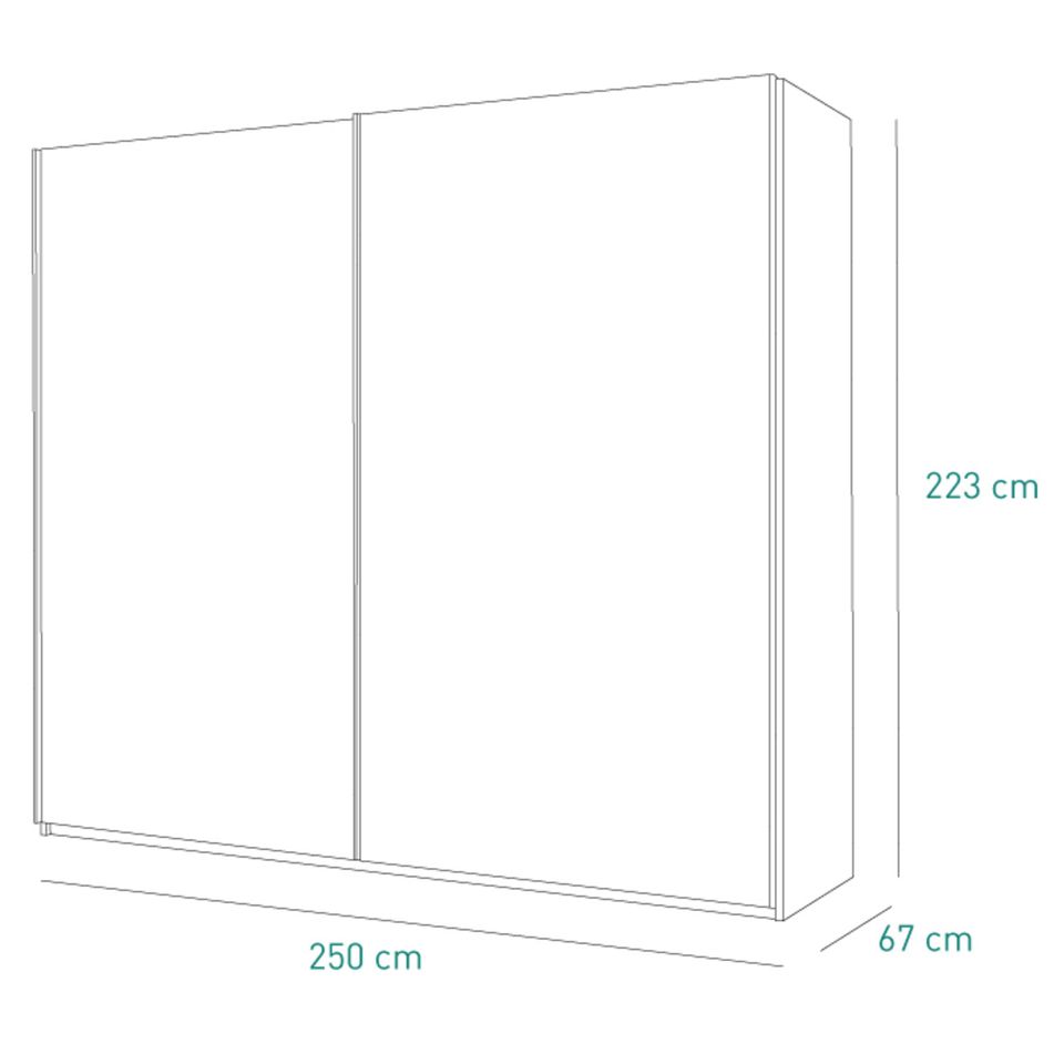armadio-scorrevole-systema-250x67xh223cm-oak-miele