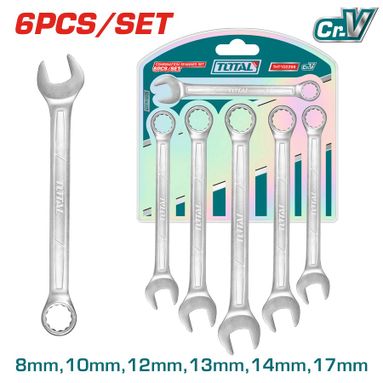 SET 6 CHIAVI COMBINATE 8-17MM.